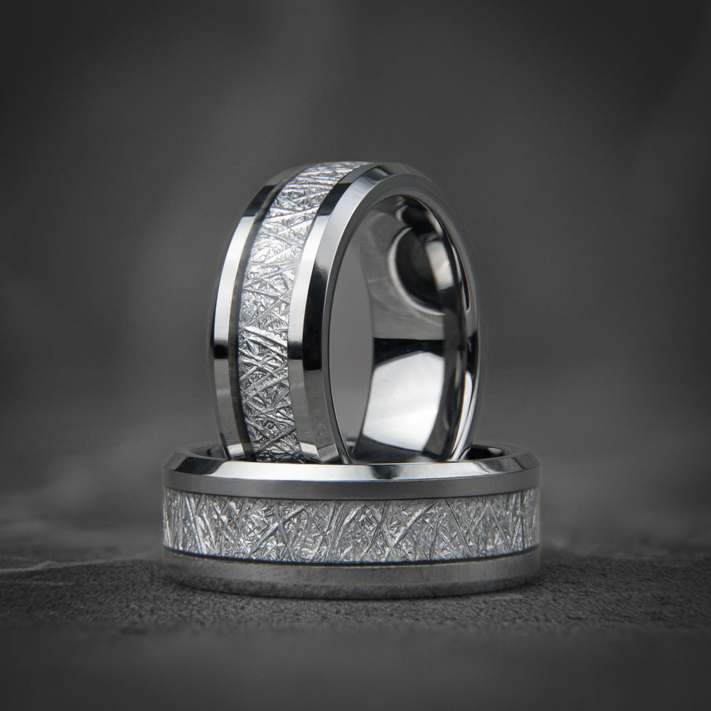 STELLAR VEIN - Silber Wolfram Meteoriten Ehering
