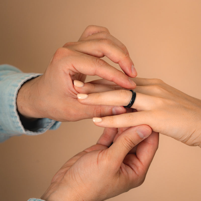 Hammer Red Set - Matching His & Hers Ring Set