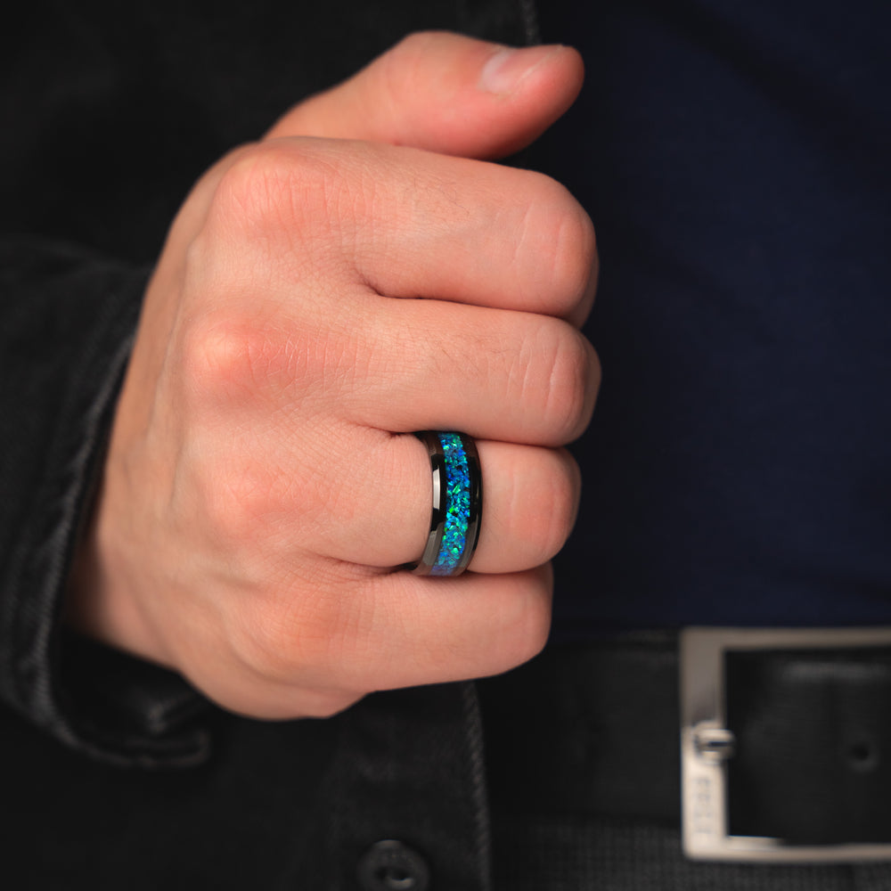 BLUE NOVA - Alliance pour homme Blue Opal