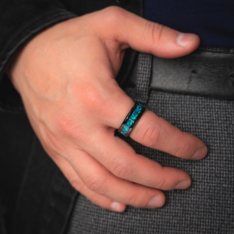 BLUE NOVA - Alliance pour homme Blue Opal